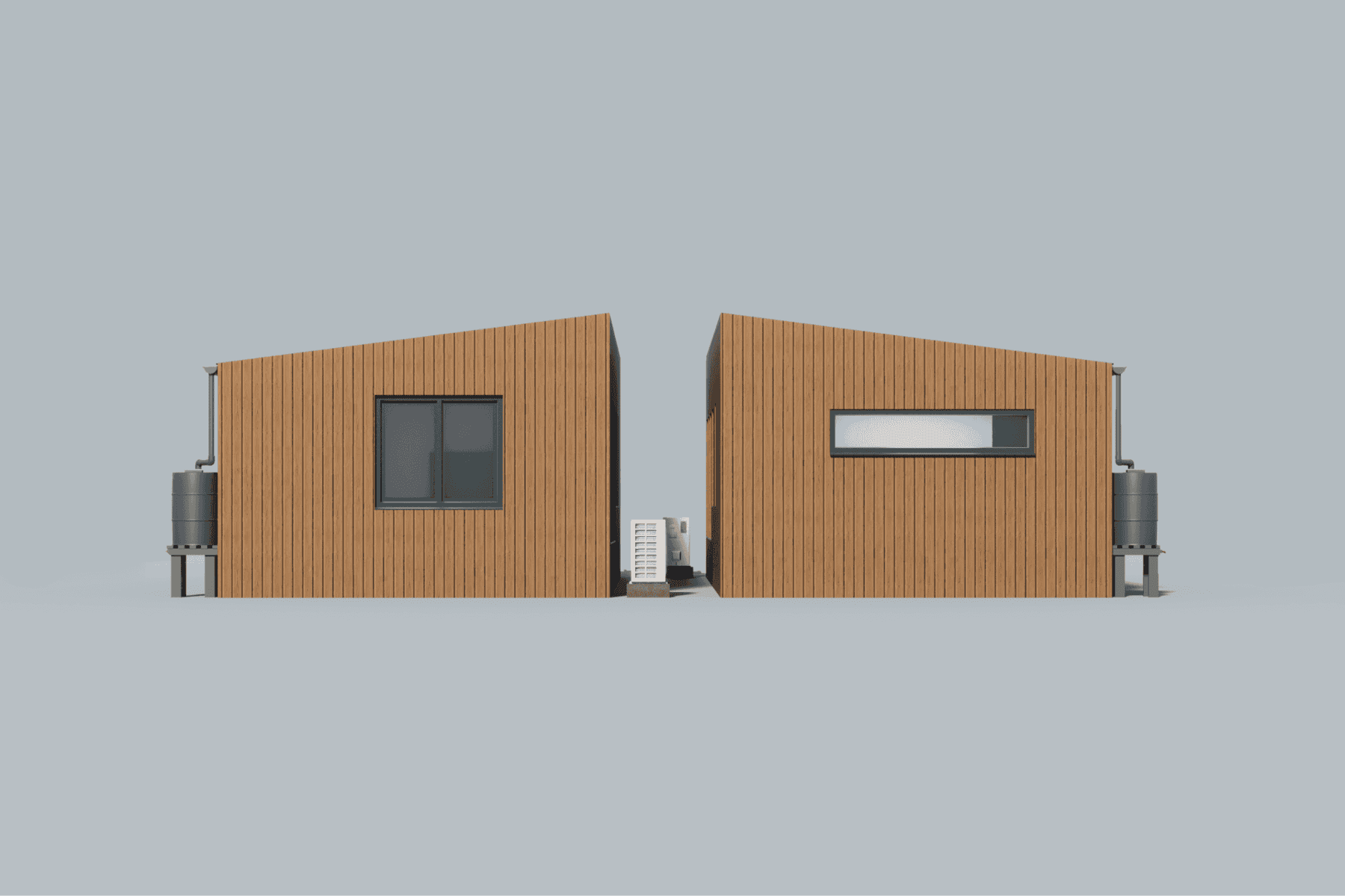 comfort 53 sqm natural thermowood wide bezel side without solar panel